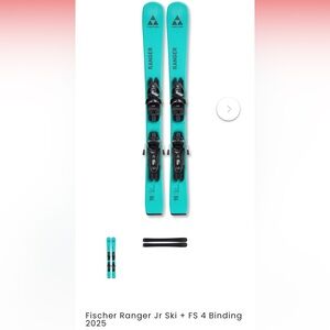 New Fischer Ranger 150 Jr Skis with Bindings